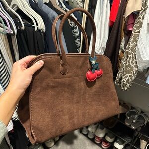 Faux Suede Women’s Handbag